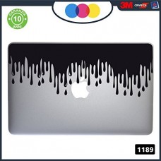 Adesivo INCHIOSTRO - PER TUTTI I MODELLI DI Mac Book Apple 11-13-15-17 - ADESIVO PER QUALSIASI COMPUTER ANCHE NON MAC BOOK - COLORE NERO Cod. 1189