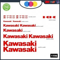 Adesivi Stickers KAWASAKI Z 750 Kit 15pz vari colori, Moto Cod. 1196 (rosso) Adesivi Stickers KAWASAKI Z 750 Kit 15pz vari colori, Moto Cod. 1196 (rosso)