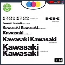 Adesivi Stickers KAWASAKI Z 750 Kit 15pz vari colori, Moto Cod. 1196 (nero) Adesivi Stickers KAWASAKI Z 750 Kit 15pz vari colori, Moto Cod. 1196 (nero)