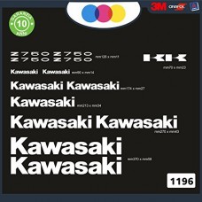 Adesivi Stickers KAWASAKI Z 750 Kit 15pz vari colori, Moto Cod. 1196 (bianco) Adesivi Stickers KAWASAKI Z 750 Kit 15pz vari colori, Moto Cod. 1196 (bianco)