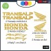 Adesivi Stickers honda transalp rally touring Kit 10pz vari colori, Moto Cod. 1197 Adesivi Stickers honda transalp rally touring Kit 10pz vari colori, Moto Cod. 1197