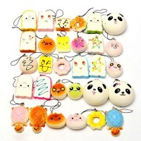 REALACC 10Pcs Casuale Squishy Soft Panda / Pane / Torta / Panini Charm Per Cellulari Decorazioni Morbide In Stile Kawaii REALACC 10Pcs Casuale Squishy Soft Panda / Pane / Torta / Panini Charm Per Cellulari Decorazioni Morbide In Stile Kawaii