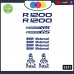 Adesivi Stickers BMW R1200 GS rally touring Kit 10pz Moto Cod. 1067 (blu) Adesivi Stickers BMW R1200 GS rally touring Kit 10pz Moto Cod. 1067 (blu)