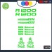 Adesivi Stickers BMW R1200 GS rally touring Kit 10pz Moto Cod. 1067 (verde) Adesivi Stickers BMW R1200 GS rally touring Kit 10pz Moto Cod. 1067 (verde)