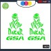 BMW GSA DAKAR - ADESIVI PER MOTO - rally touring sticker decal Moto Cod. 1072 (Verde) BMW GSA DAKAR - ADESIVI PER MOTO - rally touring sticker decal Moto Cod. 1072 (Verde)
