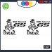 BMW MOTORRAD GS DAKAR - ADESIVI PER MOTO - rally touring sticker decal Moto Cod. 1077 (Nero) BMW MOTORRAD GS DAKAR - ADESIVI PER MOTO - rally touring sticker decal Moto Cod. 1077 (Nero)
