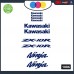 Kawasaki - zx-10r - ADESIVI PER MOTO -ninja sticker decal Kit 10pz Moto Cod. 1082 (Blu) Kawasaki - zx-10r - ADESIVI PER MOTO -ninja sticker decal Kit 10pz Moto Cod. 1082 (Blu)