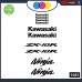 Kawasaki - zx-10r - ADESIVI PER MOTO -ninja sticker decal Kit 10pz Moto Cod. 1082 (Nero) Kawasaki - zx-10r - ADESIVI PER MOTO -ninja sticker decal Kit 10pz Moto Cod. 1082 (Nero)