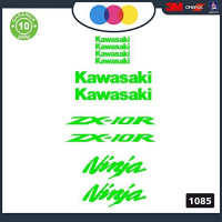 Kawasaki - zx-10r - ADESIVI PER MOTO -ninja sticker decal Kit 10pz Moto Cod. 1082 (Verde) Kawasaki - zx-10r - ADESIVI PER MOTO -ninja sticker decal Kit 10pz Moto Cod. 1082 (Verde)