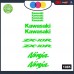 Kawasaki - zx-10r - ADESIVI PER MOTO -ninja sticker decal Kit 10pz Moto Cod. 1082 (Verde) Kawasaki - zx-10r - ADESIVI PER MOTO -ninja sticker decal Kit 10pz Moto Cod. 1082 (Verde)