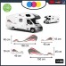 ADESIVI ONDE CURVE - WAVE - KIT ADESIVI PER 2 FIANCATE - PER CAMPER, FURGONI E VAN - - Cod. 1198 (Grigio-Rosso) ADESIVI ONDE CURVE - WAVE - KIT ADESIVI PER 2 FIANCATE - PER CAMPER, FURGONI E VAN - - Cod. 1198 (Grigio-Rosso)