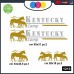 5 ADESIVI - ARGENTATO-DORATO - LOGO -KENTUCKY CAMP- PER CAMPER, FURGONI E VAN - - Cod. 1213 5 ADESIVI - ARGENTATO-DORATO - LOGO -KENTUCKY CAMP- PER CAMPER, FURGONI E VAN - - Cod. 1213