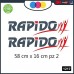 2 ADESIVI RAPIDO - GRIGIO -ROSSO - LOGO - RAPIDO - PER CAMPER, FURGONI E VAN - - Cod. 1217 2 ADESIVI RAPIDO - GRIGIO -ROSSO - LOGO - RAPIDO - PER CAMPER, FURGONI E VAN - - Cod. 1217