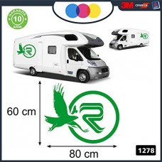 ADESIVO PER CAMPER - RIMOR AQUILE - DECORATIVI - Cod. 1278 (Verde) ADESIVO PER CAMPER - RIMOR AQUILE - DECORATIVI - Cod. 1278 (Verde)