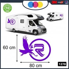 ADESIVO PER CAMPER - RIMOR AQUILE - DECORATIVI - Cod. 1278 (Viola) ADESIVO PER CAMPER - RIMOR AQUILE - DECORATIVI - Cod. 1278 (Viola)