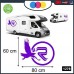 ADESIVO PER CAMPER - RIMOR AQUILE - DECORATIVI - Cod. 1278 (Viola) ADESIVO PER CAMPER - RIMOR AQUILE - DECORATIVI - Cod. 1278 (Viola)