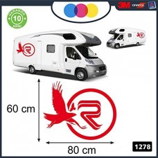 ADESIVO PER CAMPER - RIMOR AQUILE - DECORATIVI - Cod. 1278 (Rosso) ADESIVO PER CAMPER - RIMOR AQUILE - DECORATIVI - Cod. 1278 (Rosso)