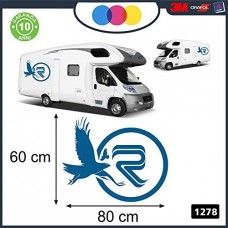 ADESIVO PER CAMPER - RIMOR AQUILE - DECORATIVI - Cod. 1278 (Blu-chiaro) ADESIVO PER CAMPER - RIMOR AQUILE - DECORATIVI - Cod. 1278 (Blu-chiaro)