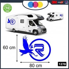 ADESIVO PER CAMPER - RIMOR AQUILE - DECORATIVI - Cod. 1278 (blu-elettrico) ADESIVO PER CAMPER - RIMOR AQUILE - DECORATIVI - Cod. 1278 (blu-elettrico)