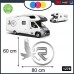 ADESIVO PER CAMPER - RIMOR AQUILE - DECORATIVI - Cod. 1278 (Argento) ADESIVO PER CAMPER - RIMOR AQUILE - DECORATIVI - Cod. 1278 (Argento)