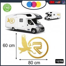 ADESIVO PER CAMPER - RIMOR AQUILE - DECORATIVI - Cod. 1278 (Oro) ADESIVO PER CAMPER - RIMOR AQUILE - DECORATIVI - Cod. 1278 (Oro)