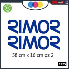 2- ADESIVI - BLU - LOGO -RIMOR - PER CAMPER, FURGONI E VAN - Cod. 1225