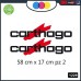 2- ADESIVI - ROSSO- NERO - LOGO - CARTHAGO - PER CAMPER, FURGONI E VAN - Cod. 1229 2- ADESIVI - ROSSO- NERO - LOGO - CARTHAGO - PER CAMPER, FURGONI E VAN - Cod. 1229