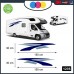 ADESIVI PER CAMPER PER ENTRAMBE LE FIANCATE - CURVE E LINEE FANTASIA - DECORATIVI - Cod. 1235 (Blu-Grigio) ADESIVI PER CAMPER PER ENTRAMBE LE FIANCATE - CURVE E LINEE FANTASIA - DECORATIVI - Cod. 1235 (Blu-Grigio)