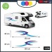KIT 2 ADESIVI PER CAMPER TRIBALE - DECORATIVI PER AMBEDUE LE FIANCATE - - - PER CAMPER, FURGONI E VAN - - - Cod. 1236 (Blu-Celeste) KIT 2 ADESIVI PER CAMPER TRIBALE - DECORATIVI PER AMBEDUE LE FIANCATE - - - PER CAMPER, FURGONI E VAN - - - Cod. 1236 (Blu-Celeste)