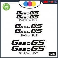 6 ADESIVI BMW G650GS - ADESIVI PER MOTO - rally touring sticker decal Moto Cod. 1280 (Nero) 6 ADESIVI BMW G650GS - ADESIVI PER MOTO - rally touring sticker decal Moto Cod. 1280 (Nero)