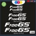 6 ADESIVI BMW F700GS - ADESIVI PER MOTO - rally touring sticker decal Moto Cod. 1282 (Bianco) 6 ADESIVI BMW F700GS - ADESIVI PER MOTO - rally touring sticker decal Moto Cod. 1282 (Bianco)