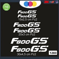 6 ADESIVI BMW F800GS - ADESIVI PER MOTO - rally touring sticker decal Moto Cod. 1283 (Bianco) 6 ADESIVI BMW F800GS - ADESIVI PER MOTO - rally touring sticker decal Moto Cod. 1283 (Bianco)