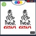 KIT 2 ADESIVI PER MOTO - NERO -ROSSO -DAKAR GSA - rally touring sticker decal Moto Cod. 1111 KIT 2 ADESIVI PER MOTO - NERO -ROSSO -DAKAR GSA - rally touring sticker decal Moto Cod. 1111