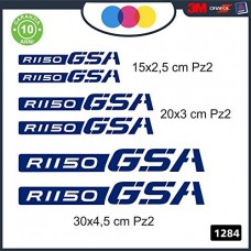 KIT 6 ADESIVI PER MOTO -BMW R1150 GSA - rally touring sticker decal Moto Cod. 1284 (Blu) KIT 6 ADESIVI PER MOTO -BMW R1150 GSA - rally touring sticker decal Moto Cod. 1284 (Blu)