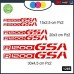 KIT 6 ADESIVI PER MOTO -BMW R1200 GSA - rally touring sticker decal Moto Cod. 1285 (Rosso) KIT 6 ADESIVI PER MOTO -BMW R1200 GSA - rally touring sticker decal Moto Cod. 1285 (Rosso)