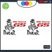 KIT 2 ADESIVI PER MOTO -ROSSO - NERO -DAKAR - BMW -GS - MOTORRAD - rally touring sticker decal Moto Cod. 1114 KIT 2 ADESIVI PER MOTO -ROSSO - NERO -DAKAR - BMW -GS - MOTORRAD - rally touring sticker decal Moto Cod. 1114