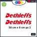 2 ADESIVI -ROSSI- LOGO - DETHLEFFS - CAMPER - PER CAMPER, FURGONI E VAN - - Cod. 1271 2 ADESIVI -ROSSI- LOGO - DETHLEFFS - CAMPER - PER CAMPER, FURGONI E VAN - - Cod. 1271