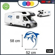 KIT 1 -BLU- ADESIVO PER CAMPER DELFINO - DECORATIVO FIANCATA - - - PER CAMPER, FURGONI E VAN - - - Cod. 1261 KIT 1 -BLU- ADESIVO PER CAMPER DELFINO - DECORATIVO FIANCATA - - - PER CAMPER, FURGONI E VAN - - - Cod. 1261