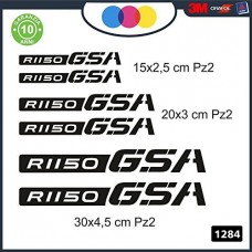 KIT 6 ADESIVI PER MOTO -BMW R1150 GSA - rally touring sticker decal Moto Cod. 1284 (Nero) KIT 6 ADESIVI PER MOTO -BMW R1150 GSA - rally touring sticker decal Moto Cod. 1284 (Nero)