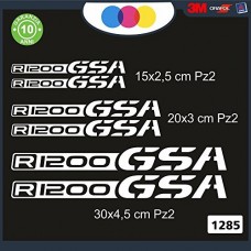 KIT 6 ADESIVI PER MOTO -BMW R1200 GSA - rally touring sticker decal Moto Cod. 1285 (Bianco) KIT 6 ADESIVI PER MOTO -BMW R1200 GSA - rally touring sticker decal Moto Cod. 1285 (Bianco)