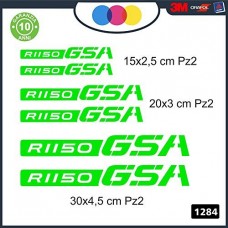 KIT 6 ADESIVI PER MOTO -BMW R1150 GSA - rally touring sticker decal Moto Cod. 1284 (Verde) KIT 6 ADESIVI PER MOTO -BMW R1150 GSA - rally touring sticker decal Moto Cod. 1284 (Verde)