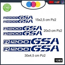 KIT 6 ADESIVI PER MOTO -BMW R1200 GSA - rally touring sticker decal Moto Cod. 1285 (Blu) KIT 6 ADESIVI PER MOTO -BMW R1200 GSA - rally touring sticker decal Moto Cod. 1285 (Blu)