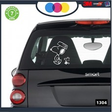 ADESIVO PER AUTO - SNOOPY - Woodstock - STICKERS notebook - cane, cani, adesivi cani, STICKERS auto - accessori, stickers, decal Cod.1304 ADESIVO PER AUTO - SNOOPY - Woodstock - STICKERS notebook - cane, cani, adesivi cani, STICKERS auto - accessori, stickers, decal Cod.1304