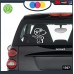 ADESIVO PER AUTO - SNOOPY - AVIATORE- AVIATOR - STICKERS notebook - cane, cani, adesivi cani, STICKERS auto - accessori, stickers, decal Cod.1307