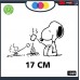 ADESIVO PER AUTO - SNOOPY - WOODSTOCK - MARSHMALLOW - FUOCO - STICKERS notebook - cane, cani, adesivi cani, STICKERS auto - accessori, stickers, decal Cod.1309 (Nero)