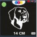 ADESIVO PER AUTO - CANE DA CACCIA - POINTER- STICKERS - notebook - cane, cani, adesivi cani, STICKERS auto - accessori, stickers, decal Cod 1315 (Bianco)