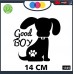 ADESIVO PER AUTO - SAGOMA CANE - SCRITTA GOOD BOY - ORMA - ZAMPETTA - STICKERS - notebook - cane, cani, adesivi cani, STICKERS auto - accessori, stickers, decal Cod 1325 (Nero) ADESIVO PER AUTO - SAGOMA CANE - SCRITTA GOOD BOY - ORMA - ZAMPETTA - STICKERS - notebook - cane, cani, adesivi cani, STICKERS auto - accessori, stickers, decal Cod 1325 (Nero)