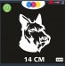 ADESIVO PER AUTO - CANE SCOTTISH TERRIER - STICKERS - notebook - cane, cani, adesivi cani, STICKERS auto - accessori, stickers, decal Cod 1317 (Bianco)