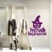 VH0411 Adesivi Murali Wall Art - Happy Halloween 2 - Misure 52x60 cm - viola - Vetrofanie per Halloween, vetrine negozi, stickers VH0411 Adesivi Murali Wall Art - Happy Halloween 2 - Misure 52x60 cm - viola - Vetrofanie per Halloween, vetrine negozi, stickers