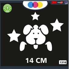 ADESIVO PER AUTO -CAGNOLINO SMORFIA - STELLINE - STICKERS notebook - cane, cani, adesivi cani, STICKERS auto - accessori, stickers, decal Cod 1316 (Bianco) ADESIVO PER AUTO -CAGNOLINO SMORFIA - STELLINE - STICKERS notebook - cane, cani, adesivi cani, STICKERS auto - accessori, stickers, decal Cod 1316 (Bianco)